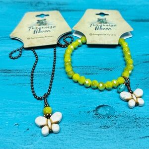 Butterfly Necklace & Bracelet Set